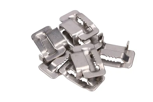 Extralink | Steel clamp | for 20mm steel strap, with jags Rozwarcie zacisku2