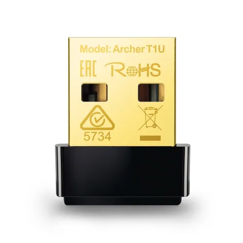 TP-Link Archer T1U | Adaptér WiFi USB | AC450, 5GHz Certyfikat środowiskowy (zrównoważonego rozwoju)RoHS