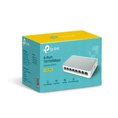 TP-Link TL-SF1008D | Switch | 8x RJ45 100Mb/s Auto-NegocjacjaTak