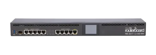 MikroTik RB3011UIAS-RM | Router | 10x RJ45 1000Mb/s, 1x SFP, 1x USB Ilość portów LAN10x [10/100/1000M (RJ45)]
