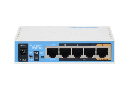 MikroTik hAP ac lite | WiFi Router | RB952Ui-5ac2nD, Dual Band, 5x RJ45 100Mb/s