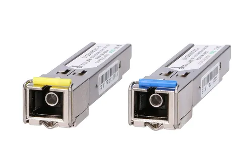 Extralink SFP 1.25G | Modul SFP WDM | 1,25Gbps, 1310/1550nm, single mode, 3km, SC, proM, pár Złącze wyjścioweSC 