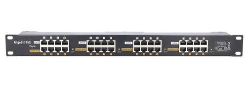 Extralink 16 Portový | Gigabit PoE Injector | 16x 1000Mb/s RJ45, Rackový kryt Ilość portów LAN16x [10/100/1000M (RJ45)]
