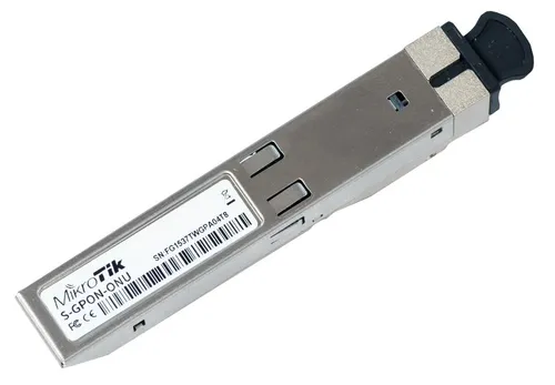 MikroTik GPON ONU module | Modul SFP | SFPONU, 1244Mb/s prownstream, 2488Mb/s, simplex SC Złącze wyjścioweSC 