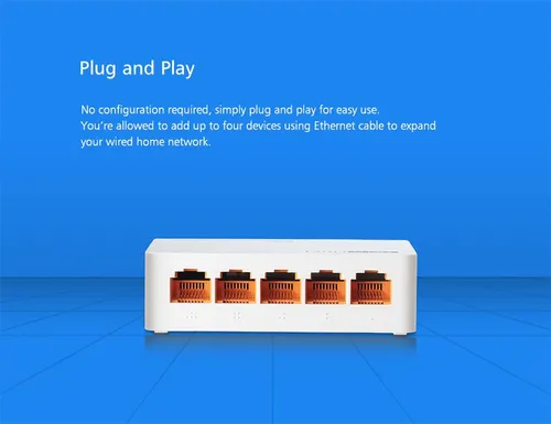 Totolink S505 | Schalter | 5x RJ45 100Mb/s, Desktop Głębokość produktu132