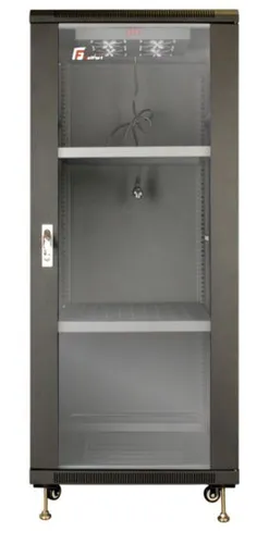 Getfort 27U 600x1000 | Шкаф для стойки | стоящий, 2 полки, 4 вентилятора 1