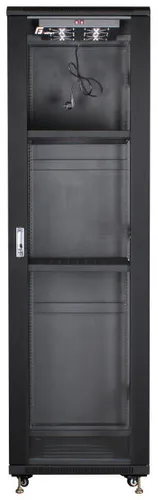 Getfort 42U 600x800 | Rackschrank | stehend, 2 Regale, 4 Lüfter 3