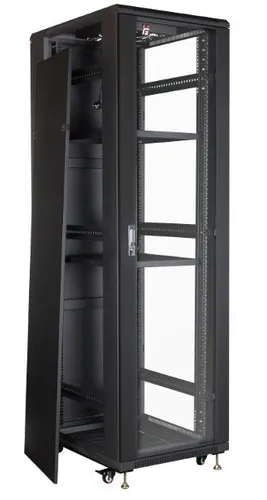Getfort 42U 600x1000 | Armário de rack | em pé, 2 prateleiras, 4 ventiladores Wysokość szafy42U