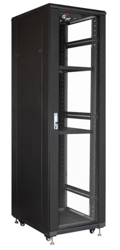 Getfort 42U 600x1000 | Rackschrank | stehend, 2 Regale, 4 Lüfter 1
