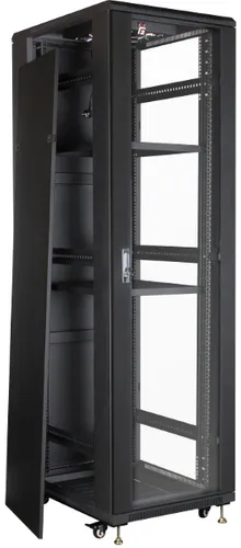 Getfort 42U 600x1000 | Rackschrank | stehend, 2 Regale, 4 Lüfter 3