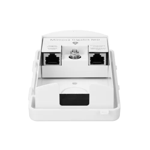 Mimosa NID | Externí rozhraní, Bleskojistka  s uzemněním | 2x RJ-45, Gigabit, IP54 5