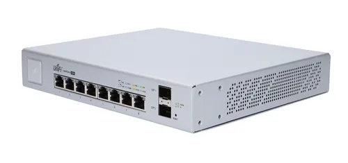 Ubiquiti US-8-150W | Switch | UniFi, 8x RJ45 1000Mb/s PoE, 2x SFP, 150W Ilość portów PoE8x [Passive PoE 24V (1G)]
