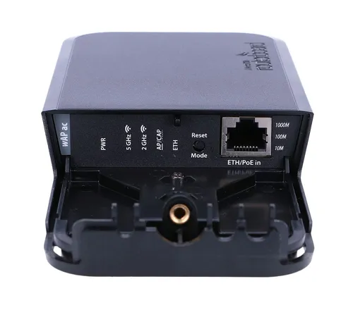 MikroTik wAP ac BE | Punto de acceso | RBwAPG-5HacT2HnD-BE, Dual Band, 1x RJ45 1000Mb/s Standard sieci LANGigabit Ethernet 10/100/1000 Mb/s
