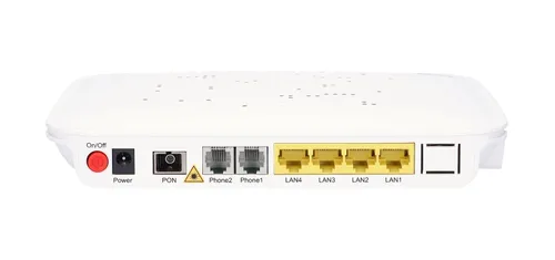 ZTE F620 V2 | ONT | 1x GPON, 3x RJ45 100Mb/s, 1x RJ45 1000Mb/s, 2x RJ11 Ilość portów LAN3x [10/100M (RJ45)]
