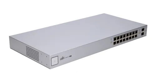 Ubiquiti US-16-150W | Switch | UniFi, 16x RJ45 1000Mb/s PoE, 2x SFP, 150W Agregator połączeniaTak