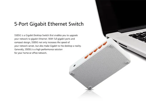 Totolink S505G | Switch | 5x RJ45 1000Mb/s Gigabit, Desktop Dopuszczalna wilgotność względna5 - 95