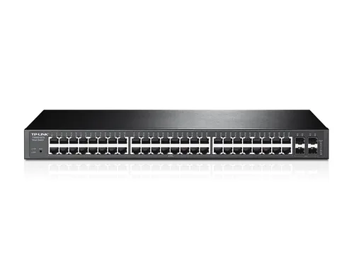 TP-Link T1600G-52TS (TL-SG2452) | Switch | 48x RJ45 1000Mb/s, 4x SFP, Gerenciado Ilość portów LAN48x [10/100/1000M (RJ45)]
