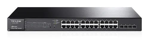 TP-Link T1600G-28PS (TL-SG2424P) | Switch | 24x RJ45 1000Mb/s, 4x SFP, PoE+, Řízený Ilość portów LAN24x [10/100/1000M (RJ45)]

