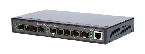 Extralink HERMES | Switch | 8x SFP 1,25Gb/s, 1x Gibagit Combo (SFP+RJ45) Standard sieci LANGigabit Ethernet 10/100/1000 Mb/s