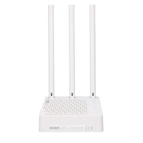 Totolink N302R+ | WiFi Router | 300Mb/s, 2,4GHz, 5x RJ45 100Mb/s, 3x 5dBi Adapter zewnętrznego zasilaniaTak