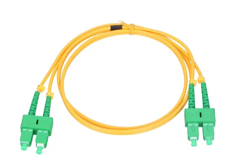 Extralink SC/APC-SC/APC | Patchcord | Jednomodowy, Duplex, G652D, PVC, 3mm, 1m Kategoria kablaSingle-Mode