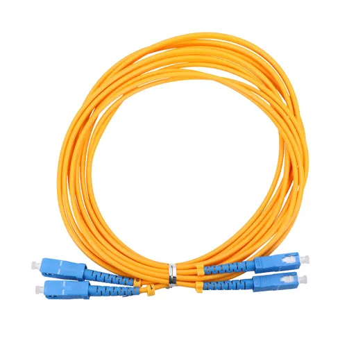 Extralink SC/UPC-SC/UPC | Patchcord | PVC, modo unico, Duplex, G652D, 3mm, 2m Długość2m