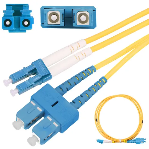 Extralink SC/UPC-LC/UPC | Patchkabel | Einzelmodus, Duplex, 3 mm, 0,5 m Długość0.5m