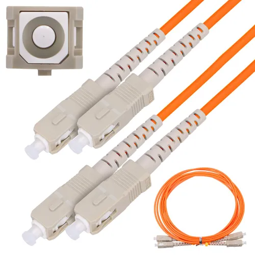 Extralink SC/UPC-SC/UPC | Patchcord | Wielomodowy, Duplex, 50/125, 3mm, 2m Długość2m