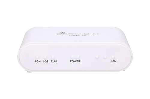 Extralink Luna V2 | ONT | 1x EPON, 1x RJ45 1000Mb/s, ZTE-Chipsatz, Routing/NAT-Funktionen Ilość portów LAN1x [10/100/1000M (RJ45)]
