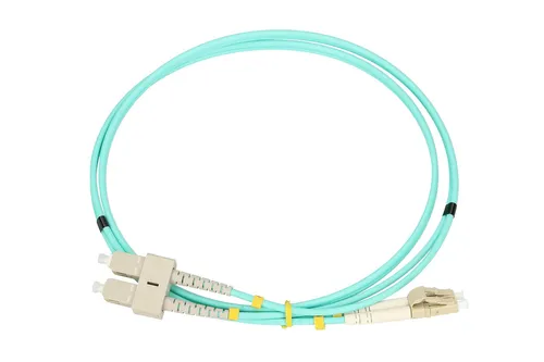 Extralink LC/UPC-SC/UPC | Patchcord | Wielomodowy, OM3, Duplex, 3mm, 2m Długość2m