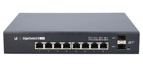 Ubiquiti ES-8-150W | Schalter | EdgeMAX EdgeSwitch, 8x RJ45 1000Mb/s PoE+, 2x SFP, 150W Ilość portów LAN8x [10/100/1000M (RJ45)]
