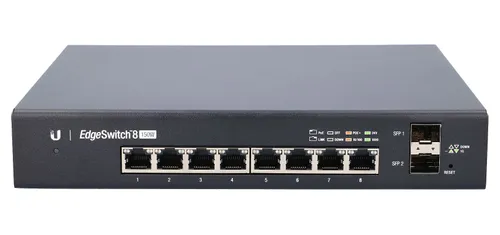 Ubiquiti ES-8-150W | Schalter | EdgeMAX EdgeSwitch, 8x RJ45 1000Mb/s PoE+, 2x SFP, 150W Ilość portów LAN8x [10/100/1000M (RJ45)]
