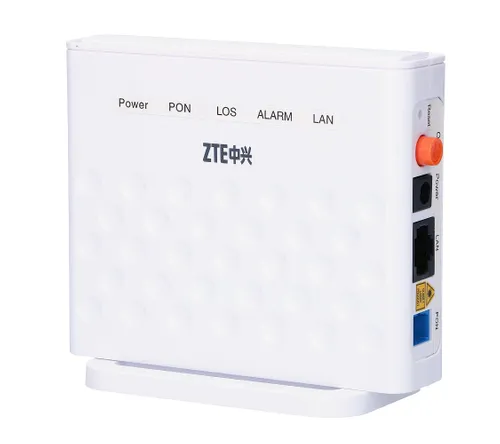 ZXA10 F601 | ONT | 1x GPON, 1x RJ45 1000 Mb/s Ilość portów LAN1x [10/100/1000M (RJ45)]
