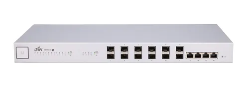 Ubiquiti US-16-XG | Schalter | UniFi, 12x SFP+, 4x RJ45 10Gb/s, verwalteter Aggregationsschalter Ilość portów LAN12x [10G (SFP+)]
