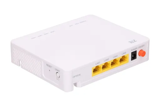 ZTE F400 | ONT | 1x EPON, 3x RJ45 100Mb/s, 1x RJ45 1000Mb/s Ilość portów LAN3x [10/100M (RJ45)]
