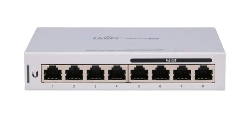 Ubiquiti US-8-60W | Switch | UniFi, 8x RJ45 1000Mb/s, 4x PoE, 60W Ilość portów LAN8x [10/100/1000M (RJ45)]
