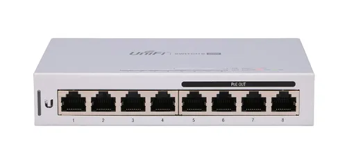 Ubiquiti US-8-60W | Switch | UniFi, 8x RJ45 1000Mb/s, 4x PoE, 60W Ilość portów LAN8x [10/100/1000M (RJ45)]
