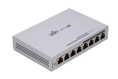 Ubiquiti US-8-60W | Switch | UniFi, 8x RJ45 1000Mb/s, 4x PoE, 60W Automatyczne wykrywanieTak