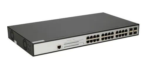 Extralink ZEUS | Switch PoE | 24x Gigabit PoE/PoE+, 4x SFP, 1x Port konzolový, 400W, Řízený Typ obudowyRack (1U)