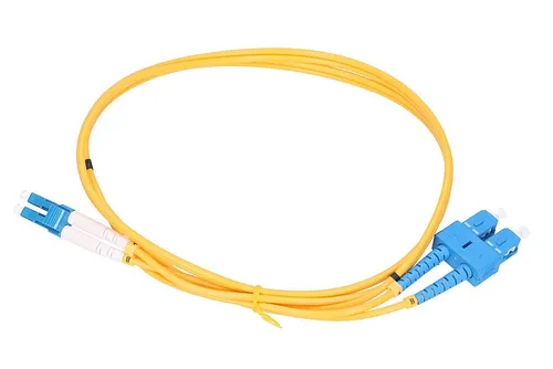 Extralink LC/UPC-SC/UPC | Patchcord | Single Mode, Duplex, G652D, 3mm, 10m Długość10m