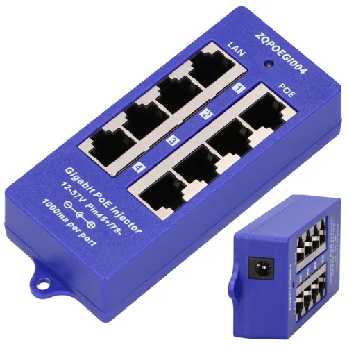 Extralink 4 Port, Gigabit PoE Injector