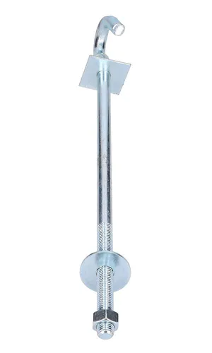 Extralink | Hook | for hanging brackets 12/350mm MateriałyStal nierdzewna