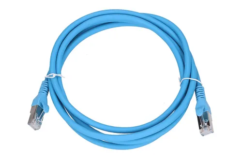 Extralink Kat.6A S/FTP 2m | LAN Patchcord | Cable de cobre de par trenzado, 10Gbps Kabel do montażuWewnątrz budynków