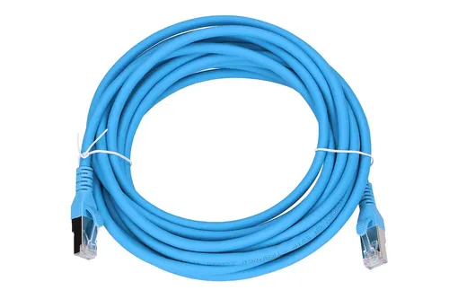 Extralink Kat.6A S/FTP 5m | LAN Patchcord | Cable de cobre de par trenzado, 10Gbps Kabel do montażuWewnątrz budynków