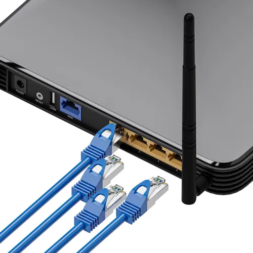 Extralink Kat.6A S/FTP 10m | Patchcord LAN | Miedź Kabel sieciowy skrętka 10Gbit/s Długość kabla10