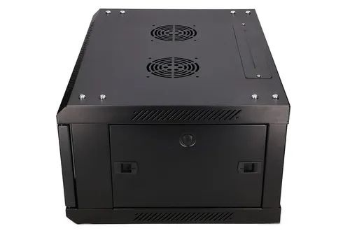 Extralink 4U 600x450 Czarna | Szafa rack | montowana na ścianie Konstrukcja drzwi tylnychMetal