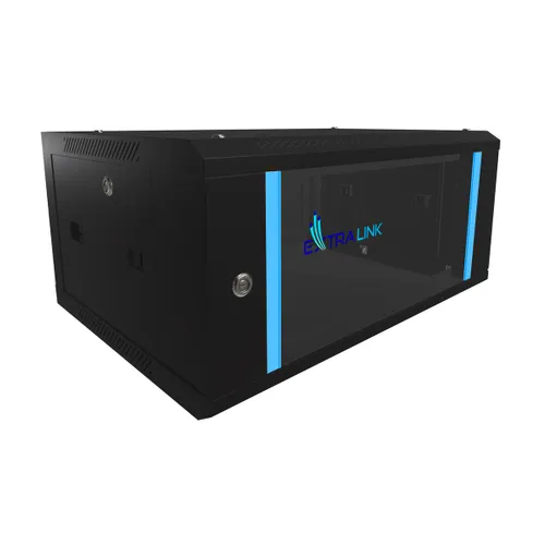 Extralink 4U 600x450 Czarna | Szafa rack | montowana na ścianie Wysokość szafy4U