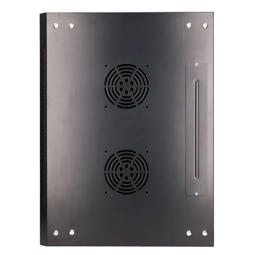 Extralink 6U 600x450 Black | Rackmount cabinet | wall mounted Konstrukcja drzwi przednichSzkło/stal