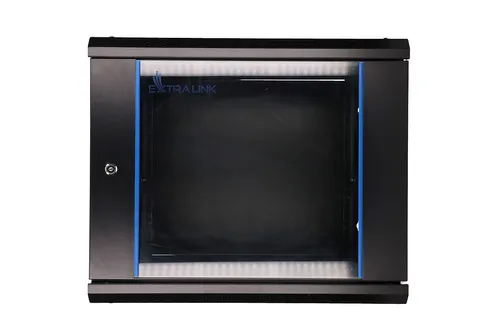 Extralink 9U 600x450 Černá | Racková skříň | montovaná na zdi Czujnik temperaturyNie