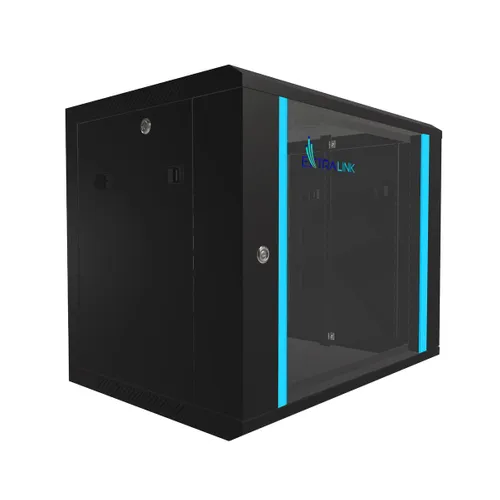 Extralink 9U 600x450 Black | Rackmount cabinet | wall mounted Wysokość szafy9U